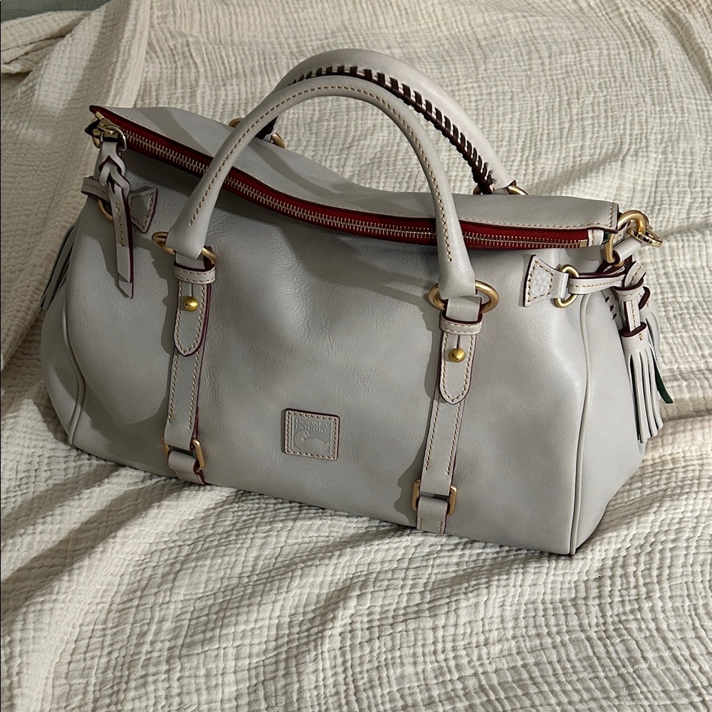 Dooney & Bourke Ecru Florentine Medium Satchel